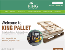 Tablet Screenshot of kingpallet.com